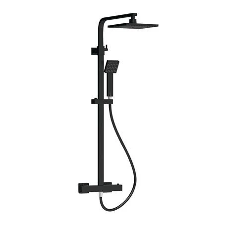 Venice Cubo Matt Black Modern Thermostatic Shower 4 Venice Cubo Matt Black Modern Thermostatic Shower - Image 2