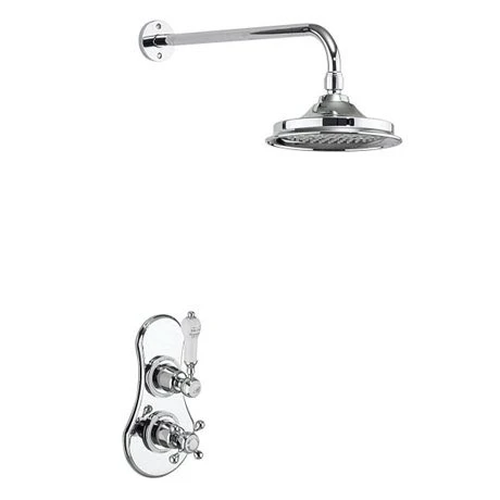 Burlington Severn Thermostatic Concealed Single Outlet Shower Valve with Fixed Head 3 Burlington Severn Thermostatic Concealed Single Outlet Shower Valve with Fixed Head