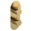 Venice Giro Twin Thermostatic Shower Valve - Brushed Brass 1 Venice Giro Twin Thermostatic Shower Valve - Brushed Brass -ShowerLux Shop VG8TW01BB P