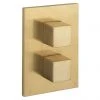 Crosswater - Water Square/Verge Crossbox 3 Outlet Trim & Levers - Brushed Brass 2 Crosswater - Water Square/Verge Crossbox 3 Outlet Trim & Levers - Brushed Brass -ShowerLux Shop WSCB1000LBPF M