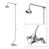 Victoria Bath Shower Mixer with Rigid Riser Kit & 5" Shower Head - Chrome 2 Victoria Bath Shower Mixer with Rigid Riser Kit & 5" Shower Head - Chrome -ShowerLux Shop XABS01 p