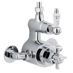 Ultra Traditional Exposed Thermostatic Shower Package with Twin Valve & Riser Kit 9 Ultra Traditional Exposed Thermostatic Shower Package with Twin Valve & Riser Kit -ShowerLux Shop traditional exposed shower valve rigid riser AG302A3170 nw d2 375