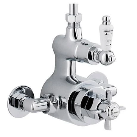 Ultra Traditional Exposed Thermostatic Shower Package with Twin Valve & Riser Kit 5 Ultra Traditional Exposed Thermostatic Shower Package with Twin Valve & Riser Kit - Image 3